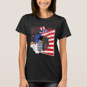 Camiseta Equipamento de Badminton Fantasia Bandeira America