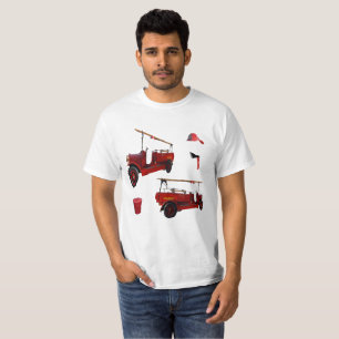Camiseta Equipamento De Combate A Incêndios De Vintagem Ve