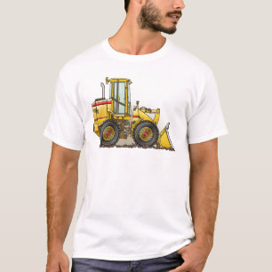 Camiseta Equipamento de construção do carregador do pneu 