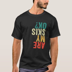Camiseta Equipamento de Esqui Meus Esquis Estão Ok Preto Un