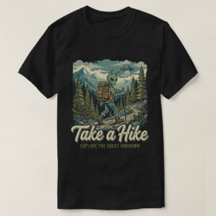 Camiseta Equipamento de Exterior Retro Alien Bigfoot