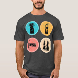 Camiseta Equipamento de mergulho submarino Scuba