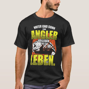 Camiseta Equipamento de pesca engraçado Fischer Pai e Pesca