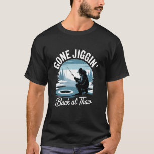 Camiseta Equipamento de pesca no gelo impressionante Jiggin