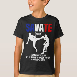 Camiseta Equipamento de Savate Treinamento de Autodefesa Ar