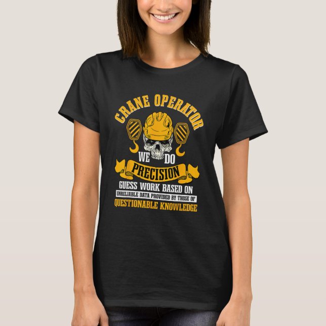 Camiseta Equipamento De Torre Pesada Para Construção De Ope (Frente)