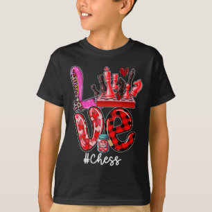 Camiseta Equipamento de Xadrez Amor Jogador Equipe Dia dos