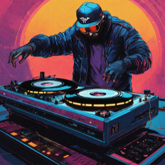 Camiseta Equipamento do DJ traseiro e frontal Mens Vestem T