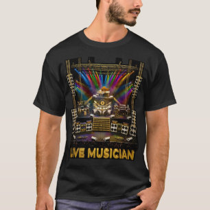 Camiseta Equipamento Épico para Músicos ao Vivo no Palco -
