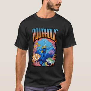Camiseta Equipamento Gráfico Incrível de Mergulho para Aqua