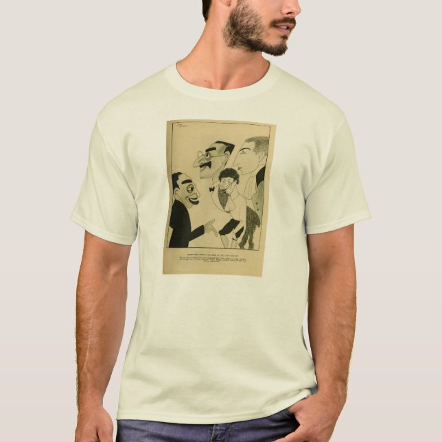 Camiseta Equipe 1924 da comédia da caricatura dos irmãos de (Frente)