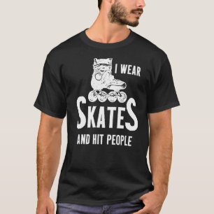 Camiseta Equipe 3 de Patinação de Skates do Roller Derby Pl