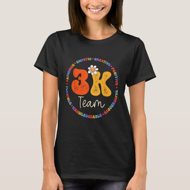 Camiseta Equipe 3K de Tripulação de Equipe Professor Kinder (Frente)