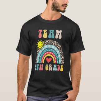 Camiseta Equipe 4º Ano Coração de Chuva de Cores Primeiro D