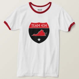 CAMISETA EQUIPE 434 - CTOP - VERMELHO