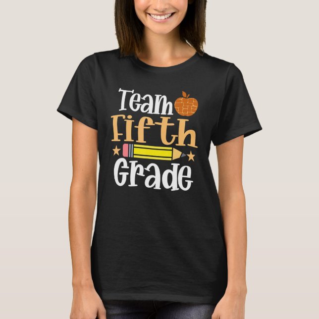 Camiseta Equipe 5º ano de volta ao primeiro dia de professo (Frente)