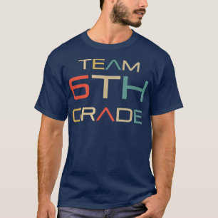 Camiseta Equipe 6 de volta ao técnico escolar Pastel T-Shir