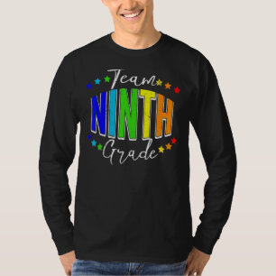 Camiseta Equipe 9º ano de boas-vindas de volta à escola do