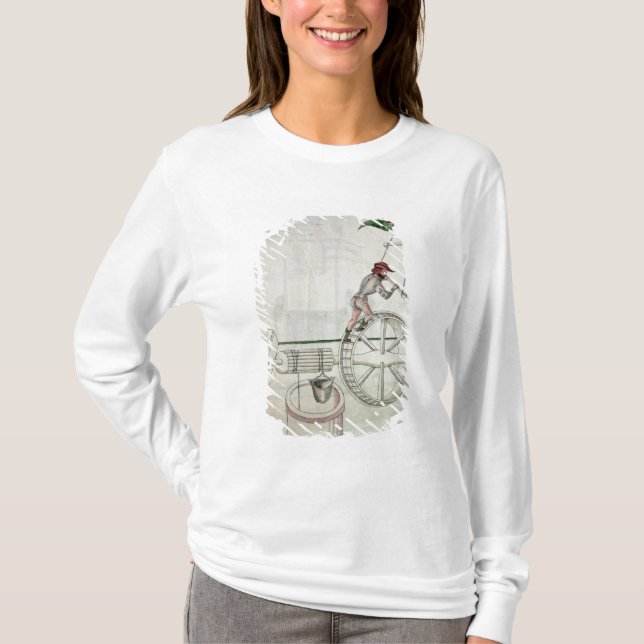 Camiseta Equipe a colocação no movimento de um poço (Frente)