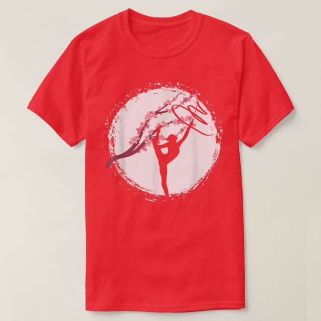 Camiseta Equipe Acrobat de ginástica Acrobática Sakura Blos (Frente do Design)