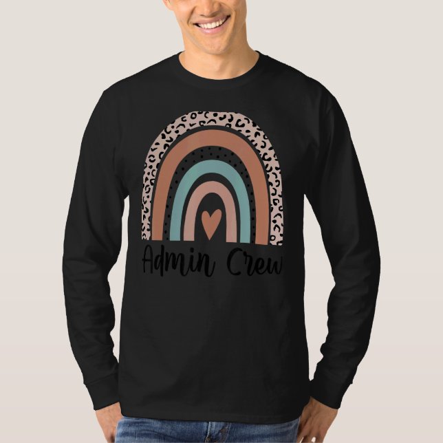 Camiseta Equipe Administrativa do Rainbow Lepard da Admin (Frente)