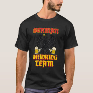 Camiseta Equipe alemã de Bebendo Alemanha Bandeira Funny Ok