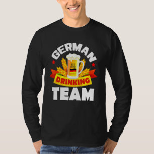 Camiseta Equipe alemã de Bebendo Alemanha Bandeira Oktoberf