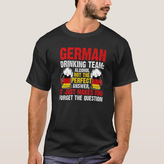 Camiseta Equipe alemã de bebendo de álcool Equipe alemã de  (Frente)