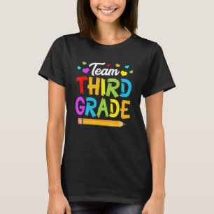 Camiseta Equipe Alunos Crianças Professor Turma 3º Ano Fofo