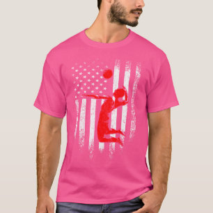 Camiseta Equipe Americana De Jogadores De Voleibol Da Bande