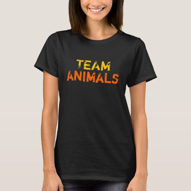 Camiseta EQUIPE, animais laranja (Frente)