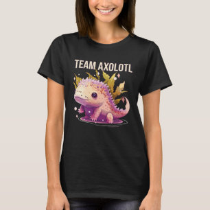 Camiseta Equipe Axolotl Anfíbio Peixe Axolotl Mexicano