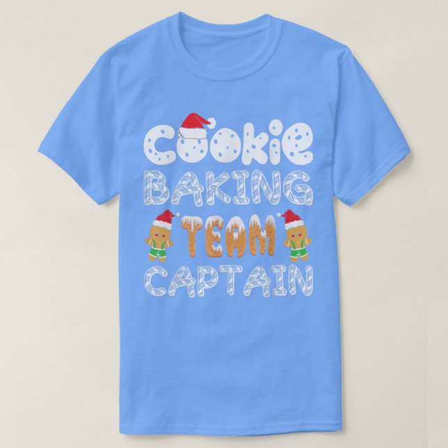 Camiseta Equipe Baking Cookie Capitão Funny Gingerpão Chris (Frente do Design)