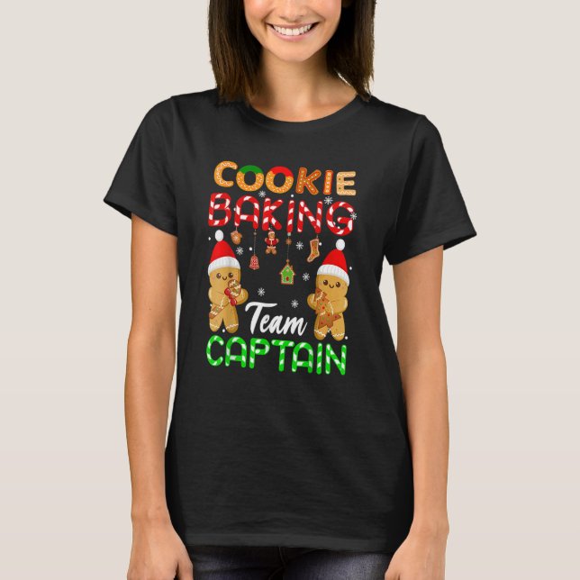 Camiseta Equipe Baking Cookie Capitão Gingerpão Natal (Frente)
