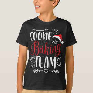 Camiseta Equipe Baking Cookie - Tripulação Natal Gingerbre