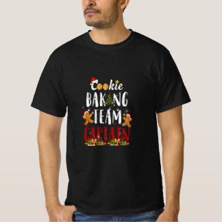 Camiseta Equipe Baking de Cookie Capitão Gingerbird Natal F