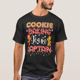 Camiseta Equipe Baking de Cookie Capitão Gingerbird Natal F