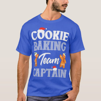 Camiseta Equipe Baking de Cookie de Natal Capitão Gingerpão