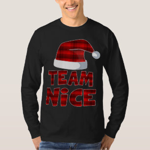 Camiseta Equipe Belos Papais noeis Xadrez Vermelha Claus Na