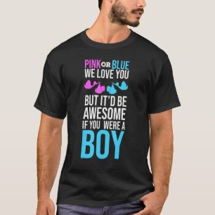 Camiseta Equipe Blue Baby Boy Anunciar Sexo Parte Revelaç