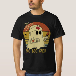 Camiseta Equipe Boo Boo Enfermeira de Halloween para Mulher