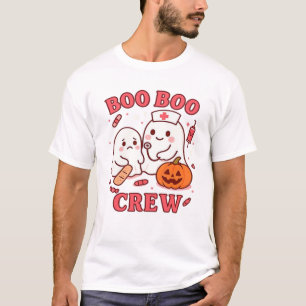 Camiseta Equipe Boo Boo Enfermeira Divertida Halloween Fant