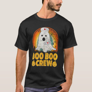 Camiseta Equipe Boo Boo Enfermeira Fantasia de Fantasma Div