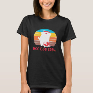 Camiseta Equipe Boo Boo Enfermeira Fantasma Divertido Hallo