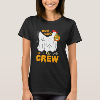 Camiseta Equipe Boo Boo Halloween Fantasma Fofo Frango Engr