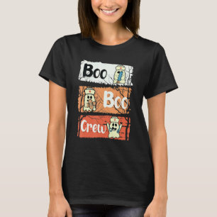 Camiseta Equipe Boo Crew Enfermagem Lpn Cna Saúde Enfermeir