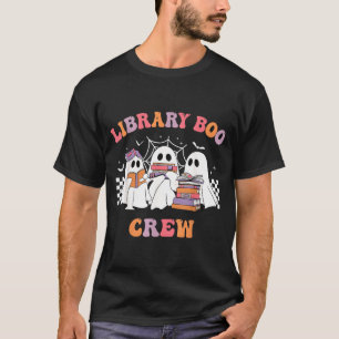 Camiseta Equipe Boo da Biblioteca Amantes de Livros Hallowe