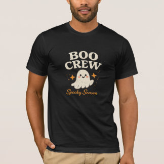 Camiseta Equipe Boo Design de Halloween de Fantasma Fofo |