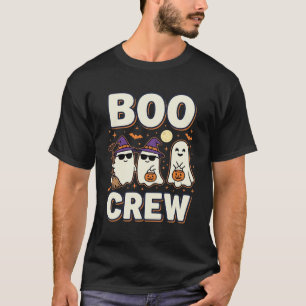 Camiseta Equipe Boo Fantasmas de Halloween Design Vetorial_