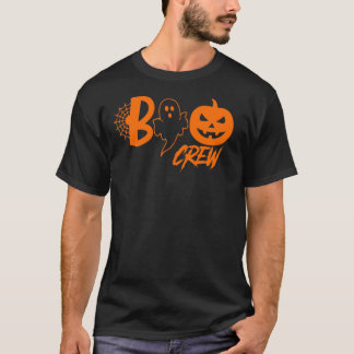 Camiseta Equipe Boo Retro Halloween Família Correspondente